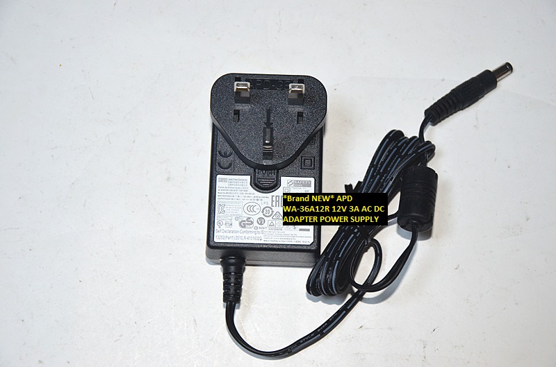 *Brand NEW* APD 12V 3A WA-36A12R AC DC ADAPTER POWER SUPPLY